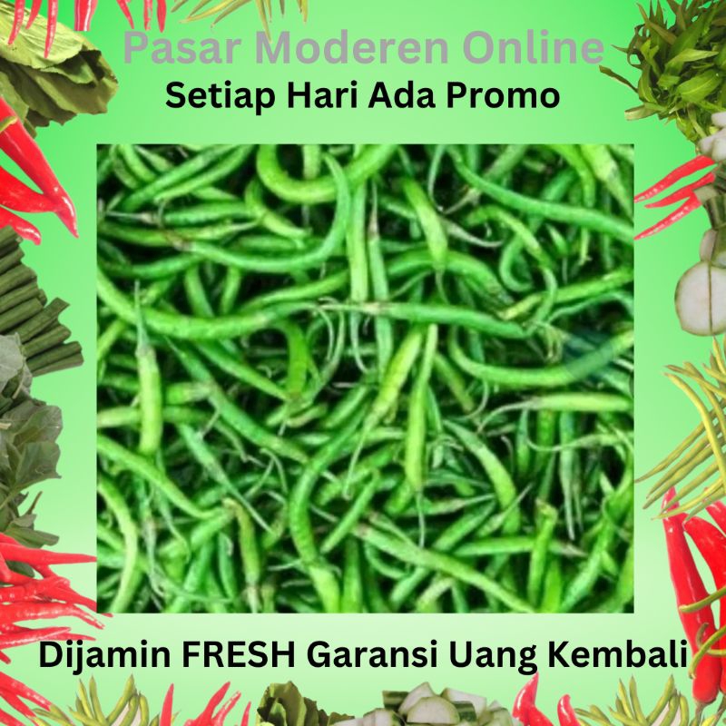 

CABE HIJAU KERITING 100 GRAM DAN 250 GRAM