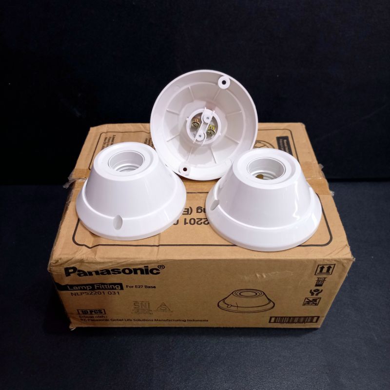 Fitting Lampu Plafon Panasonic Original Sarang Lampu Tempel