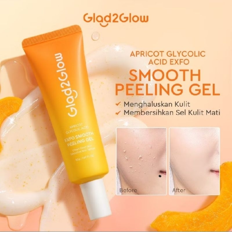 GLAD2GLOW EXFO SMOOTH PEELING GEL 50G