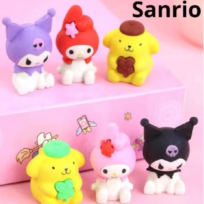 

Penghapus SANRIO karakter (1 pcs) / Setip sanrio / Penghapus kuromi, melody, cinnamorol, pompurin / Setip KUROMI / Penghapus BT21, Unicorn per pcs
