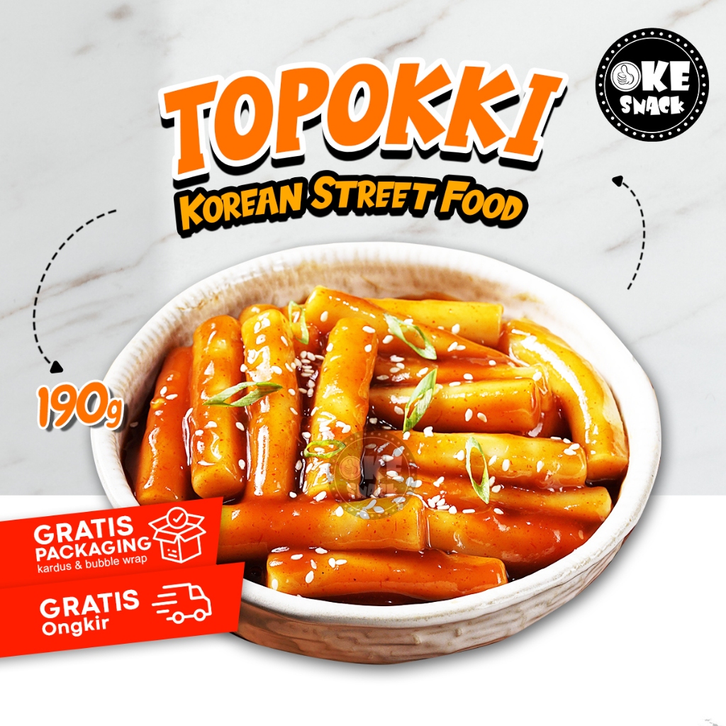 

Topokki Instan Halal Cikemam Tteokbokki Korean Food Instant
