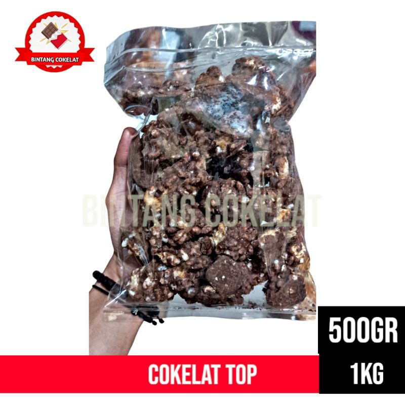 

cokelat top putih/cokelat 1kg 500g 250g