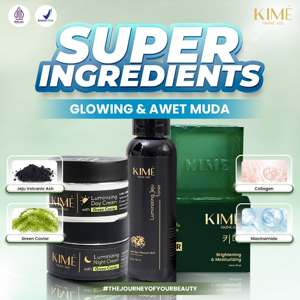 Kime Skincare Paket Super Glow Green Caviar