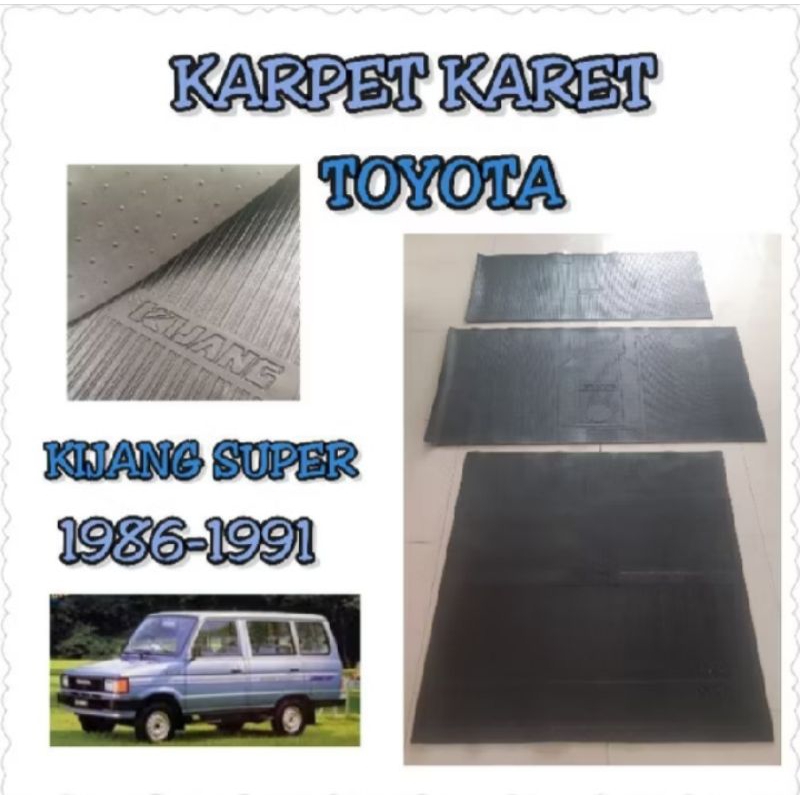 karpet karet kijang super 1986 - 1991 full set