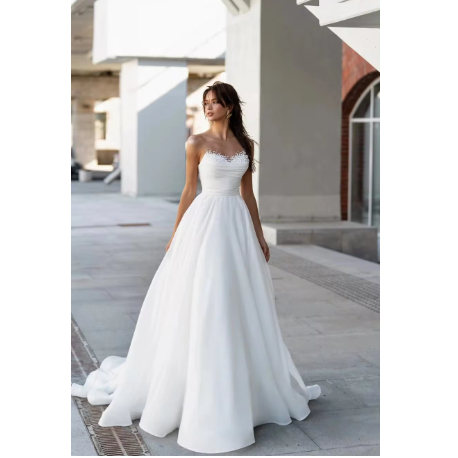 WEDDING DRESS / WEDDING SIMPLE / WEDDING BRIDE ELEGANT / GAUN PERNIKAHAN WANITA / GAUN WEDDING