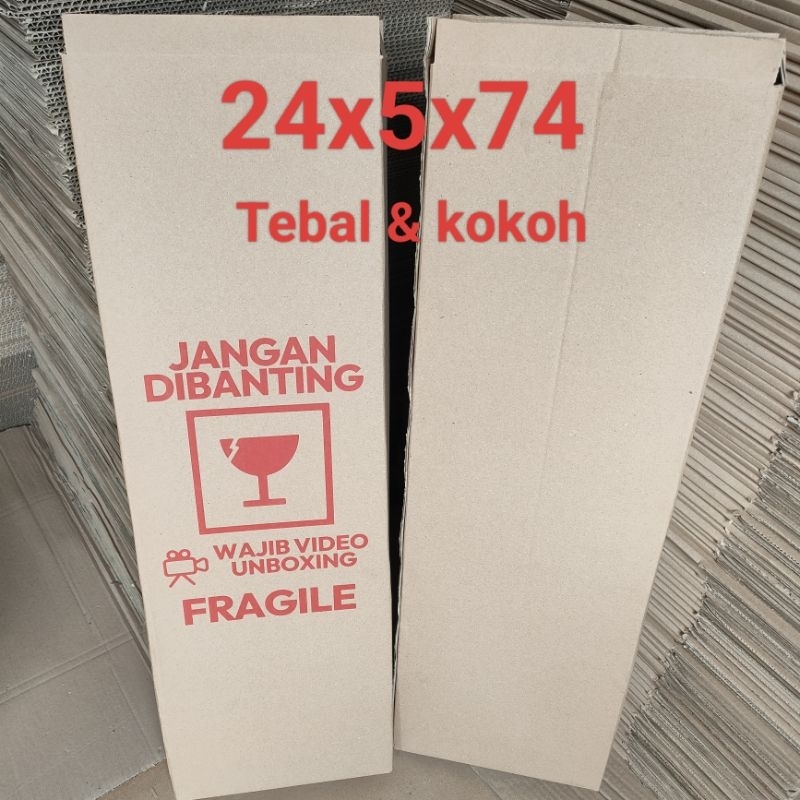 

Kardus Box Untuk Raket uk 24x5x74 cm Tebal Dan Kokoh