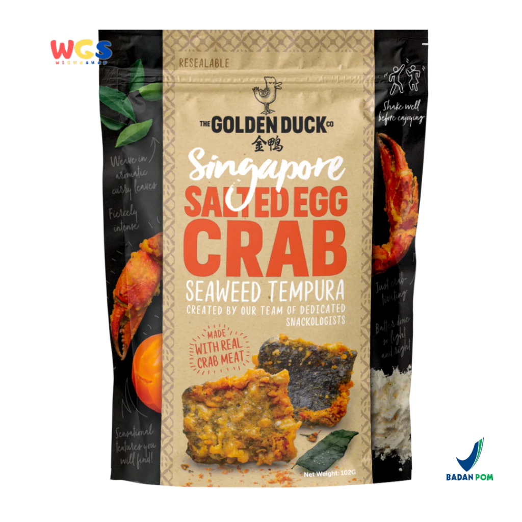 

GOLDEN DUCK Singapore Salted Egg Crab Seaweed Tempura 90g