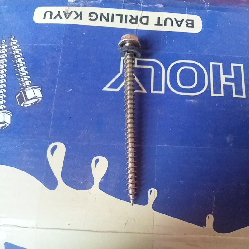 Baut Drilling Kayu/sekrup drilling kayu 12x75