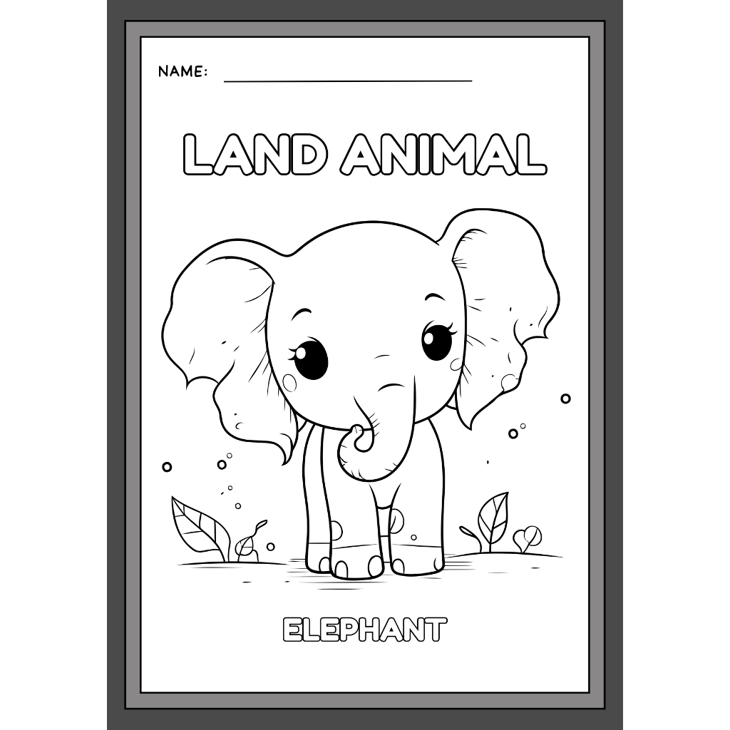 

Kertas Mewarnai Edukasi Anak Mewarnai Elephent A4 Premium Paper