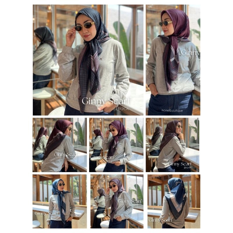 Monel Ginny Scarf (segi empat/kerudung/hijab) @monel_chavians