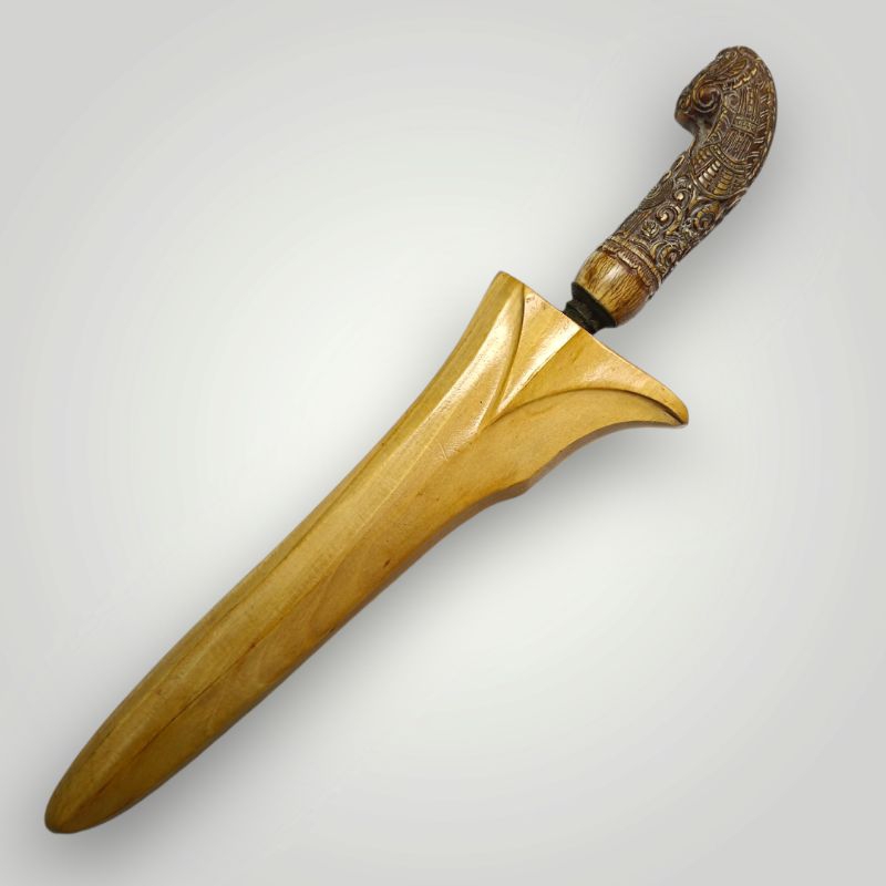 Keris Kyai Bethok Pamor Pasir Malelo Majapahit Awal Temuan Sungai Musi Sangat Langka