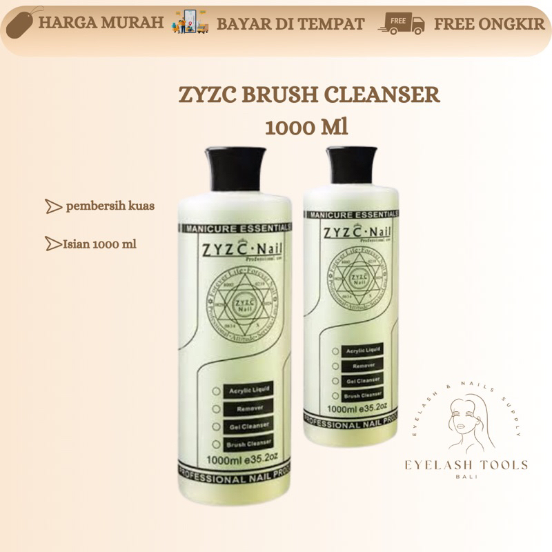 ZYZC BRUSH CLEANSER 1LITER /PEMBERSIH KUAS NAIL GEL NAIL ART