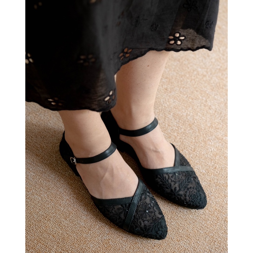Myrubylicious GUENINA SANDALS Sandal Wanita Model Slip-On Nyaman untuk Jalan Santai dan Harian | SEN