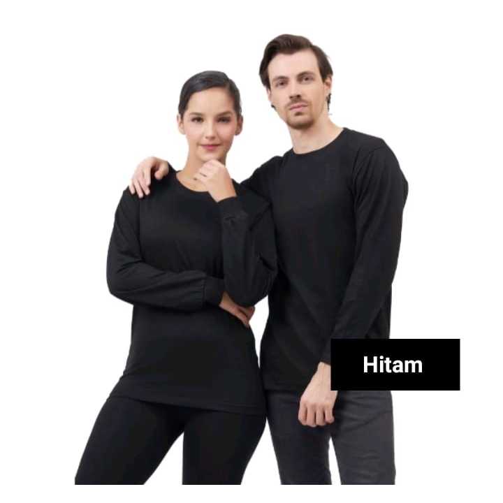 Kaos Polos Panjang Hitam - Kaos Polos Pria Lengan Panjang - Kaos Oblong Polos Dewasa - Kaos Hitam Pa