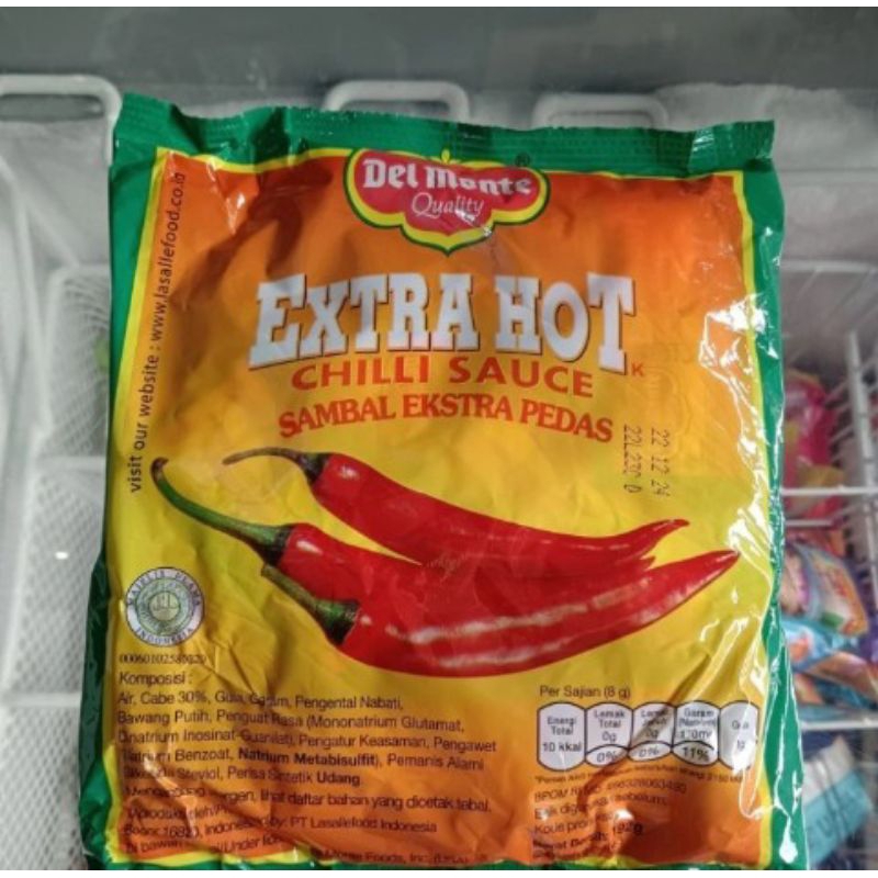 

Saus Sambal Delmonte Extra Hot Sachet 1 Pack