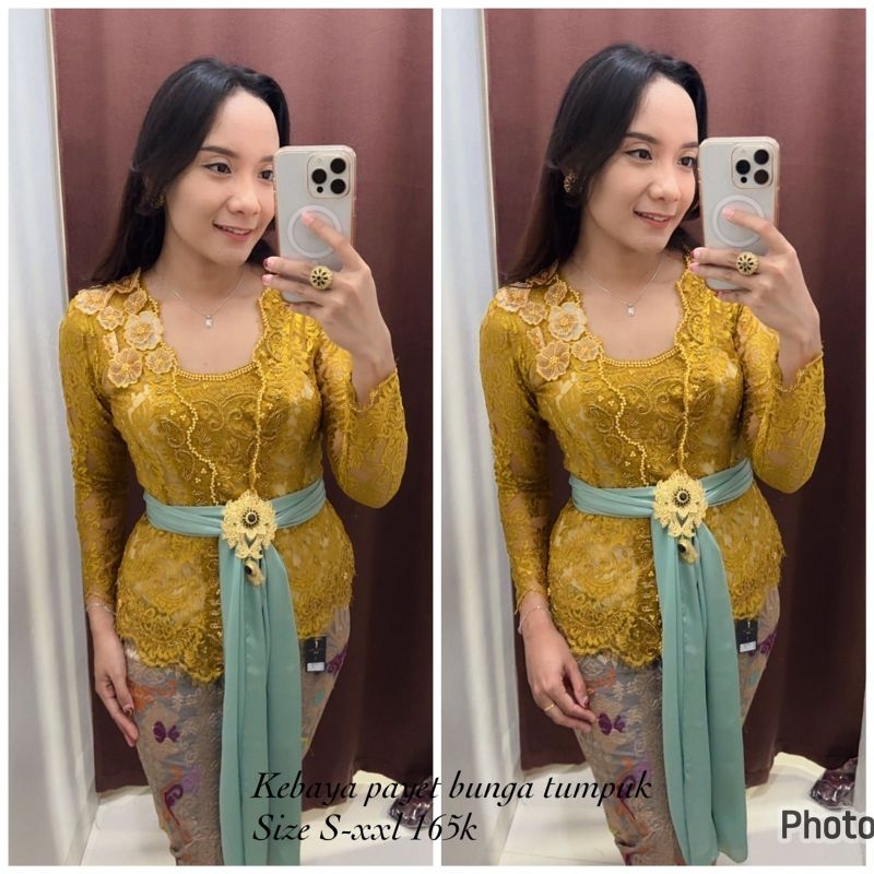 KEBAYA PAYET BUNGA TUMPUK