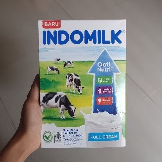 

Indomilk susu bubuk optinutri rasa FULL CREAM 400gr