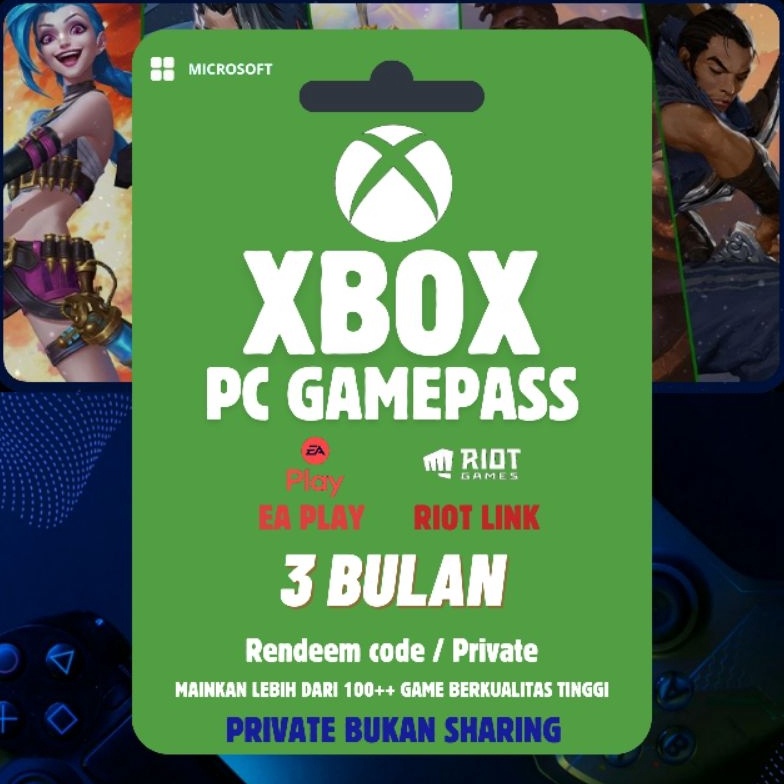 KODE A7I Xbox PC Game Pass 3 Bulan