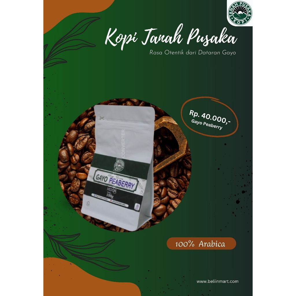 

Kopi Tanah Pusaka Gayo Peaberry