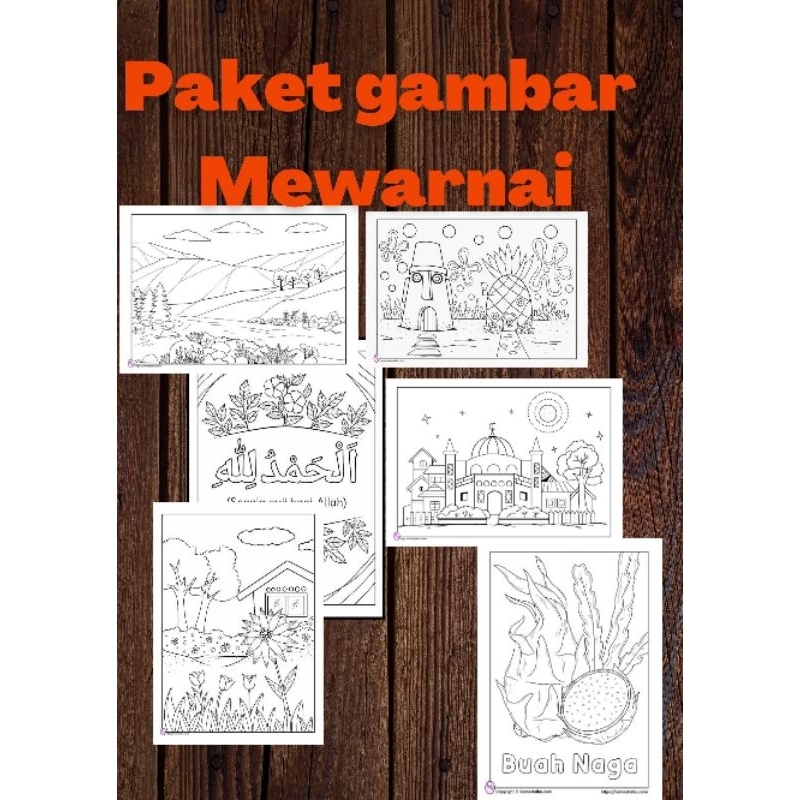 

gambar mewarnai anak tk per lembar