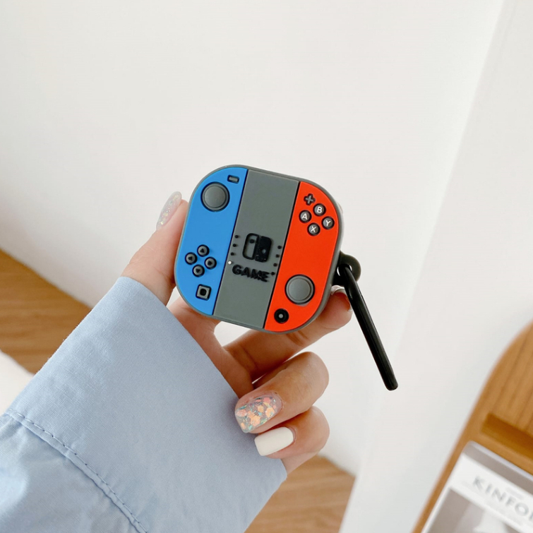 Case WM02 Baseus Encok Earphone Silikon Karakter Kartun WM02 Kode 04 - Nitendo