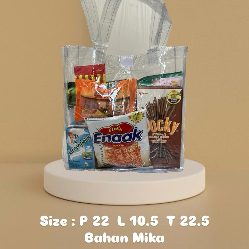 

Tas hampers mika goodiebag ultah anak syukuran tas mika tebal