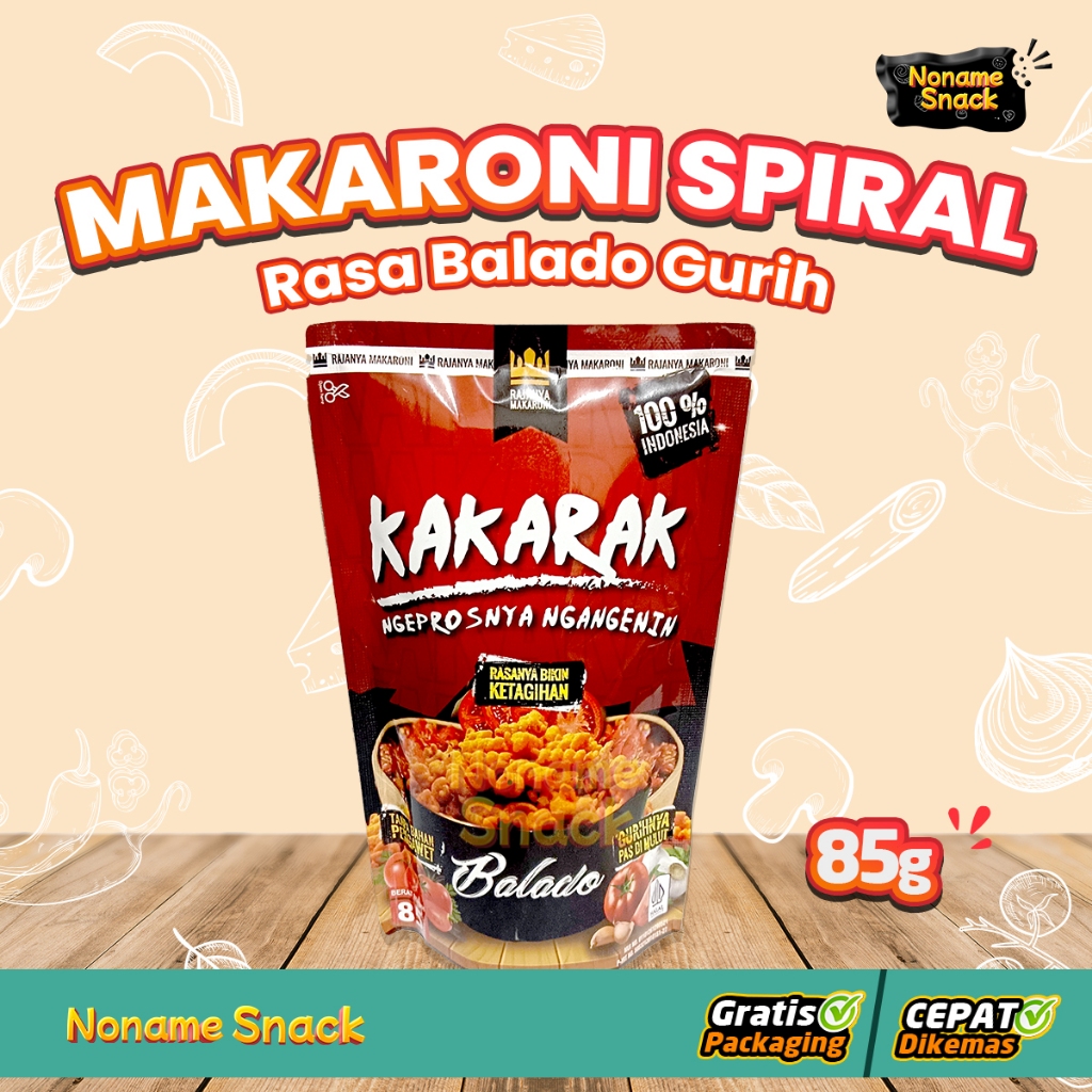 

NoName Snack - Makaroni Spiral Balado 85 gr