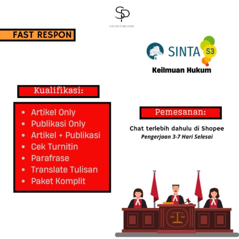 Publikasi Jurnal Sinta 3 Hukum (Fast Track)