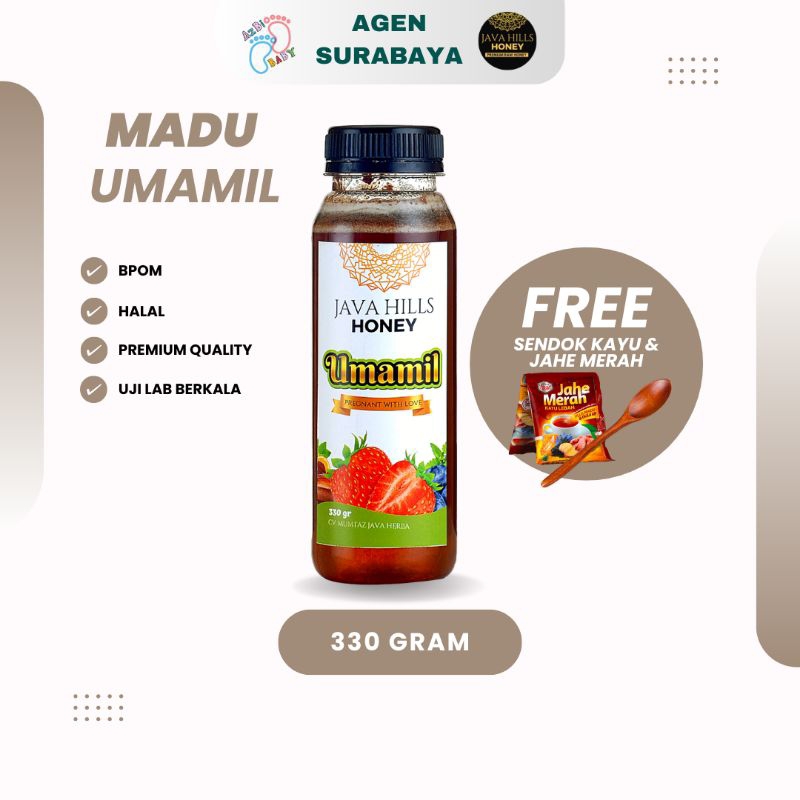 

Java Hills Honey javahillshoney Madu Umamil nutrisi ibu hamil 330gram