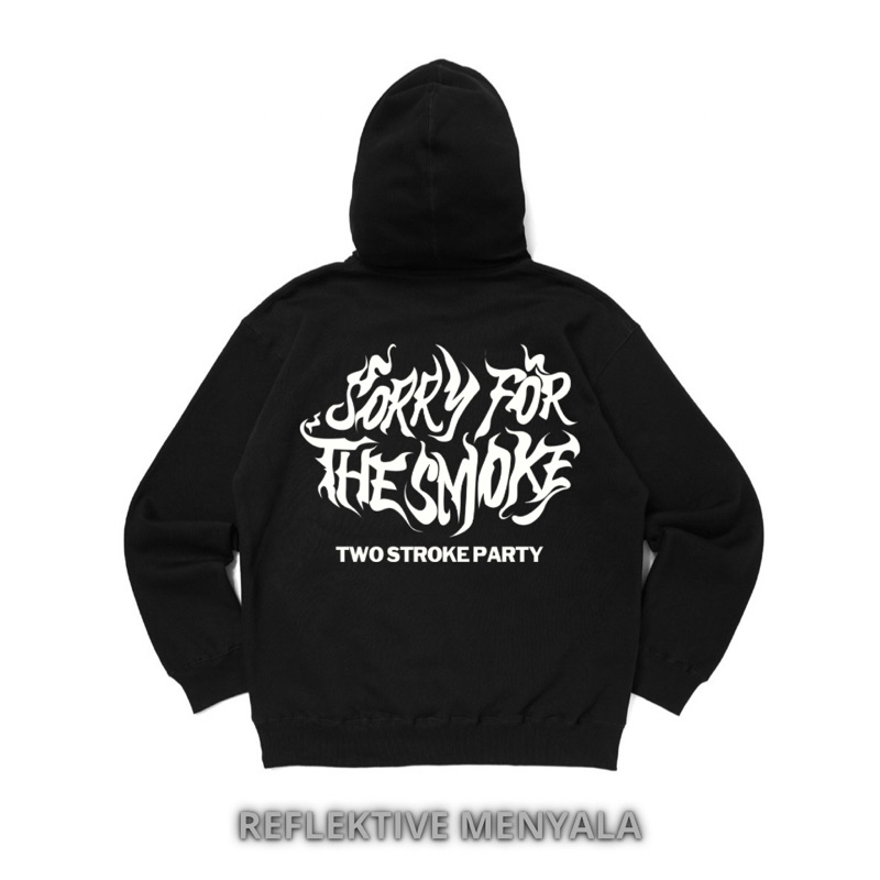 HOODIE TWO STROKE PARTY REFLEKTIVE MENYALA