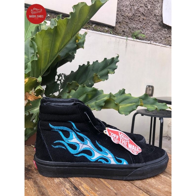 VANS SK8 HIGH WTAPS BLUE FLAME WAFLE DT BNIB ORIGINAL