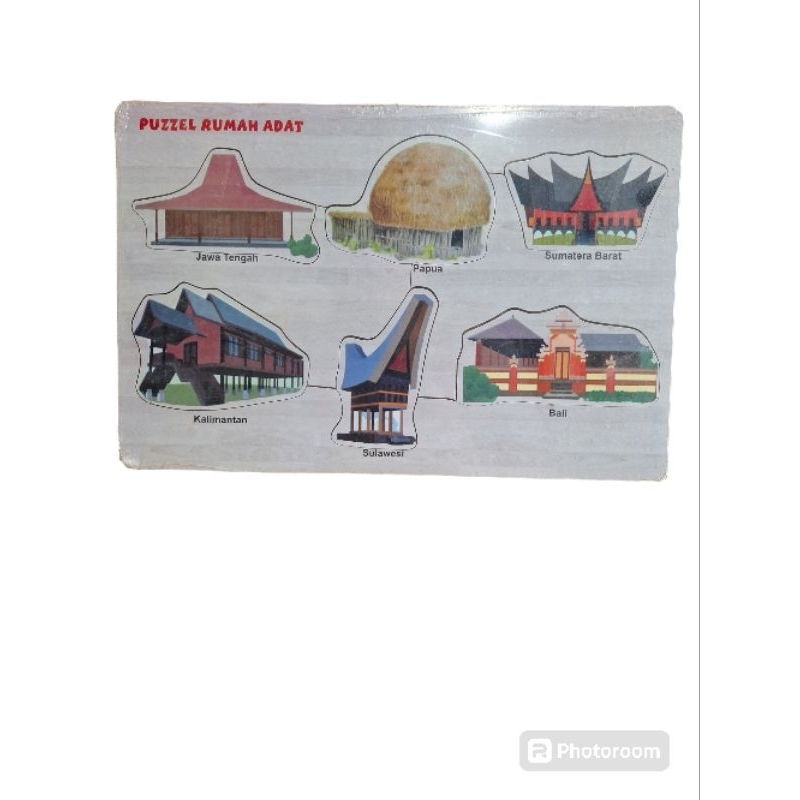 Mainan Edukasi Puzzle Rumah Adat