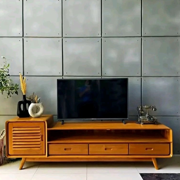 Bufet TV minimalis retro bufet jati minimalis bufet TV pendek retro