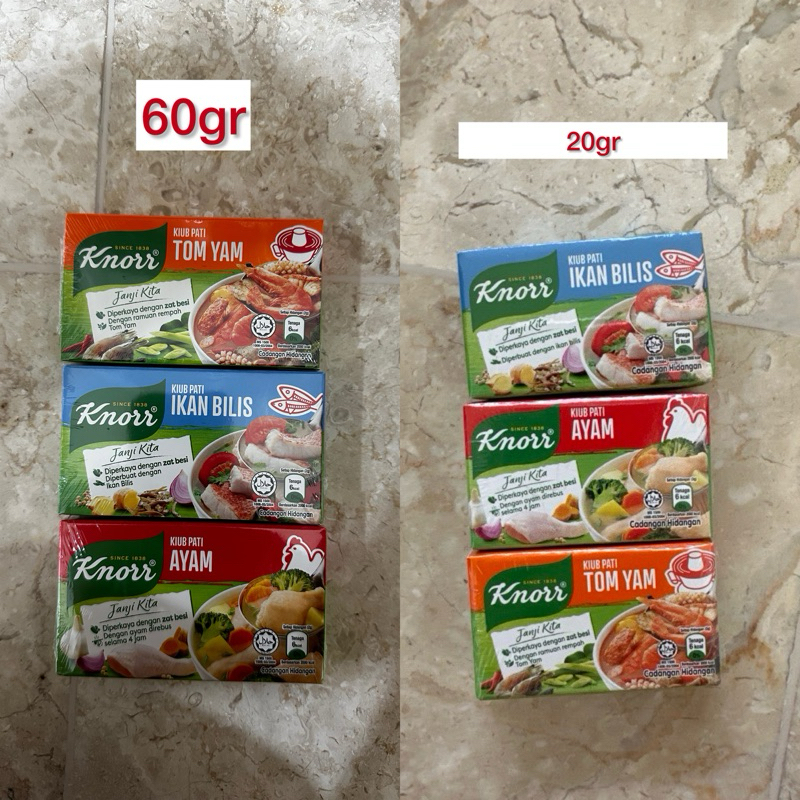 

Knorr Cube Pati Ayam / Ikan Bilis / Tom Yam