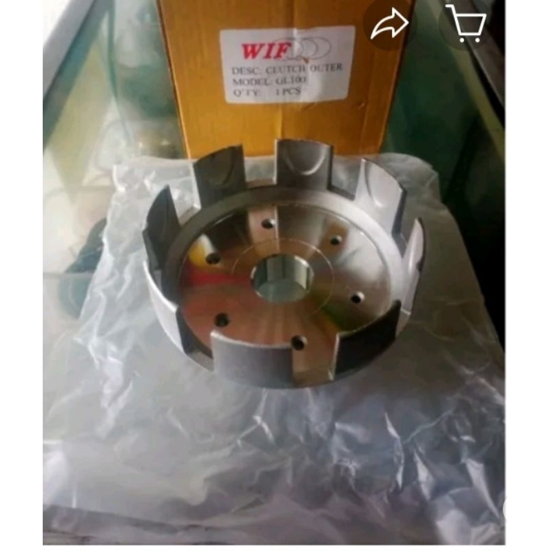 ALUMUNIUM RUMAH KOPLING GL 100 CB 100 WIF