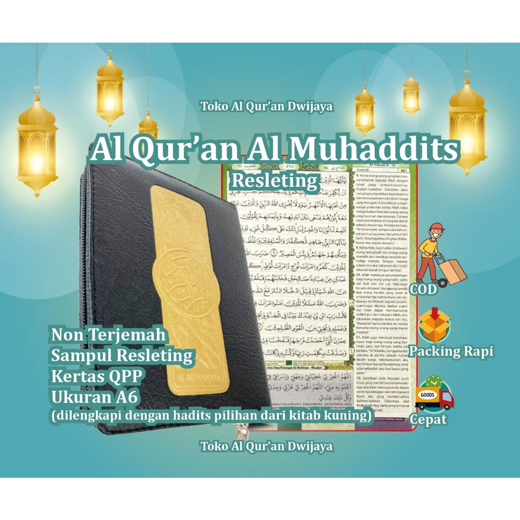 Al Quran Saku / Al Quran Cover Resleting Tajwid Warna Terjemah Al Muhaddits Quran Kecil Ukuran A6