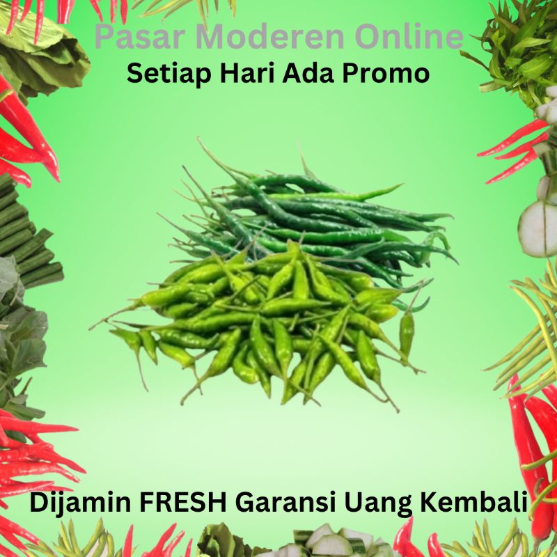 

CABE HIJAU CAMPUR 100 GRAM