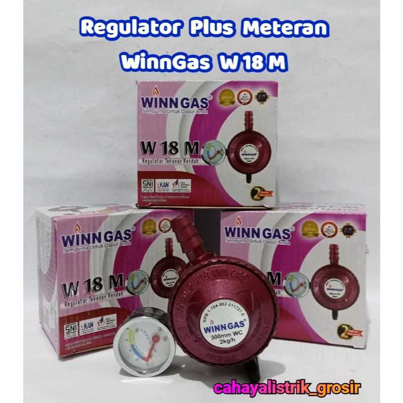 Regulator Kompor Gas LPG Quantum Plus Meter QRL-03 / Regulator Aman/Regulator Murah