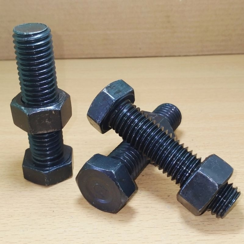 baut mur 5/8 x 2"1/2  baut hitam U seri