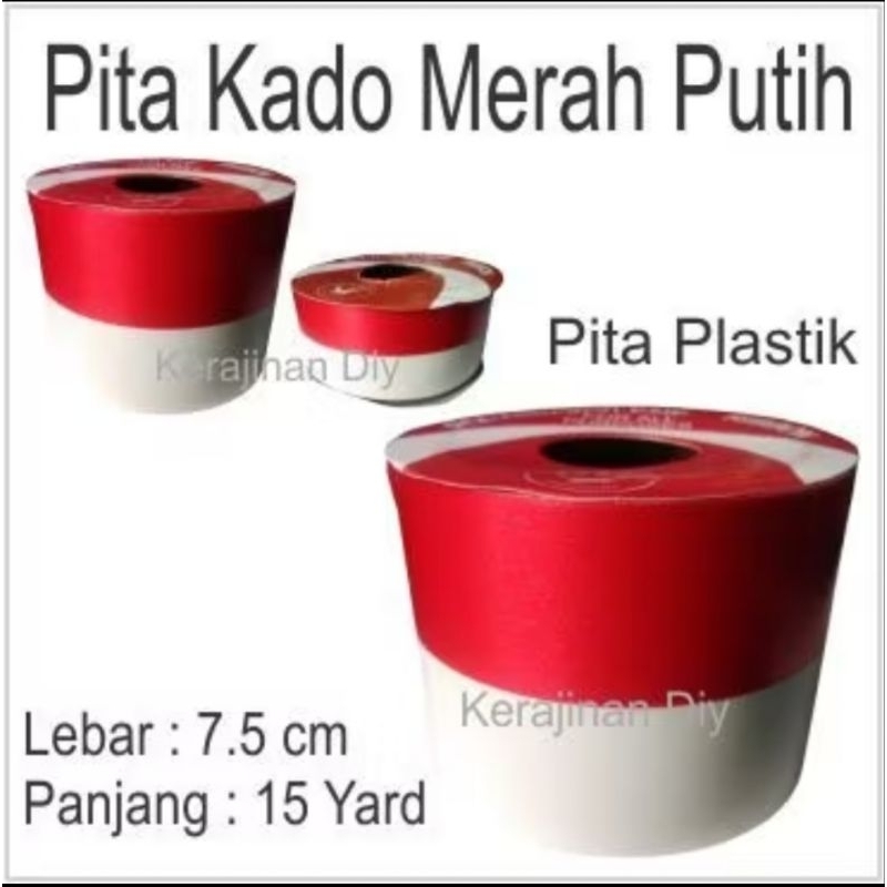 

Pita Kado Merah Putih Plastik 7.5cm