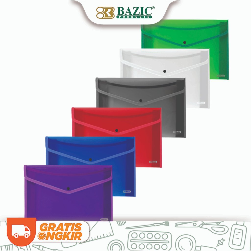 

Bazic F4 Document Holder - Map Kancing Ukuran Folio