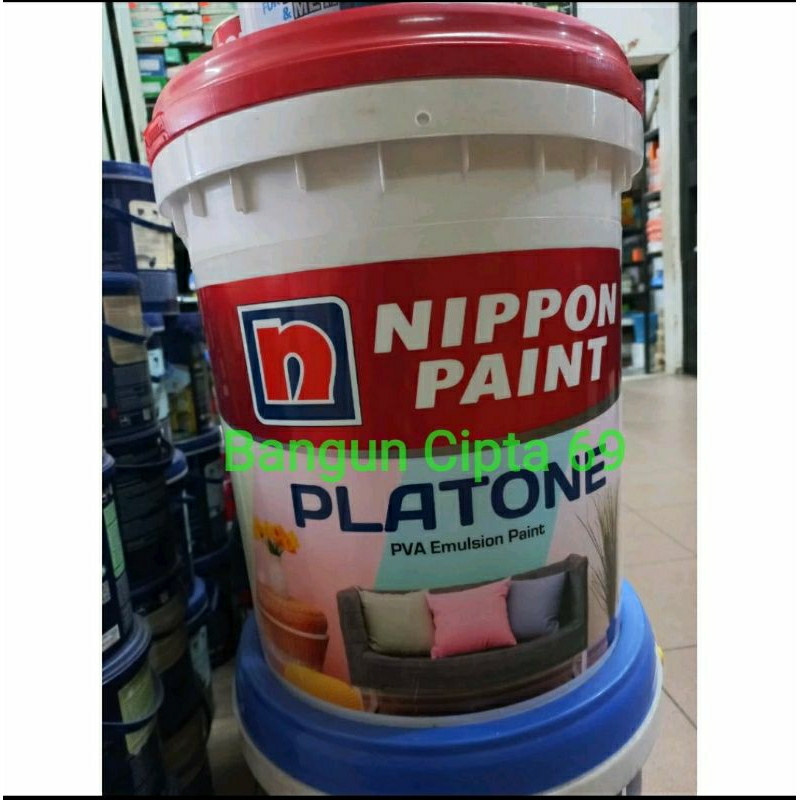 cat air nippon paint pva platone 20 kg putih (khusus area pekanbaru)