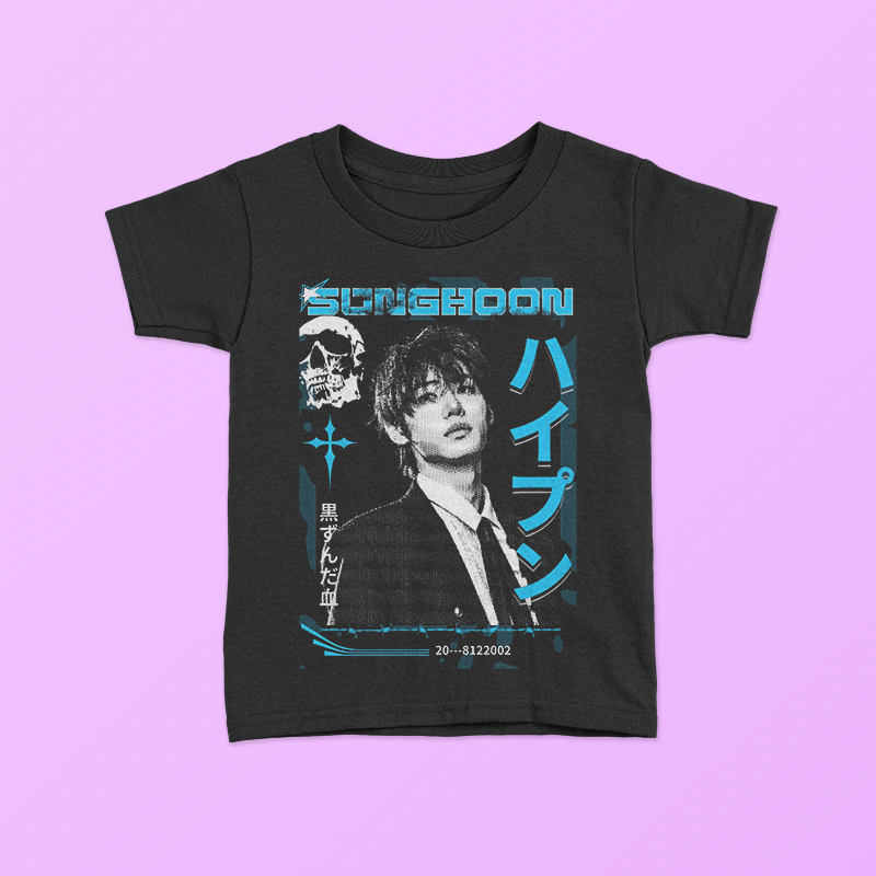 KAOS BAJU ANAK SONGHOON KPOP KOREAN KOREA BOYBAND  | TSHIRT DISTRO BABY KIDS TEE / BAYI ANAK HITAM L