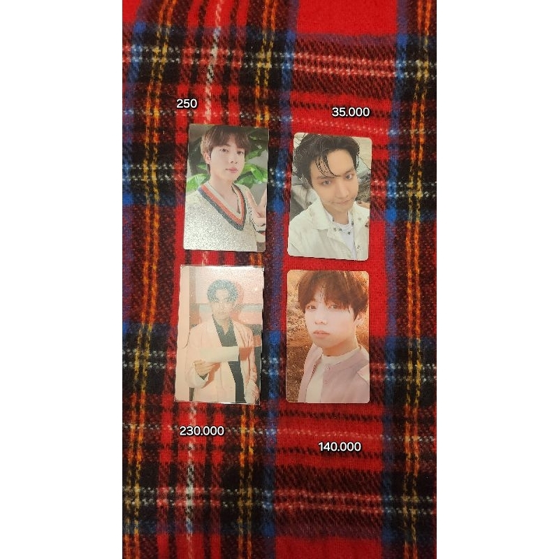 Ready Stock Photocard Luckydraw M2U Powerstation PWS LD BE Proof JITB Tear Y Jin jhope V Taehyung Ju