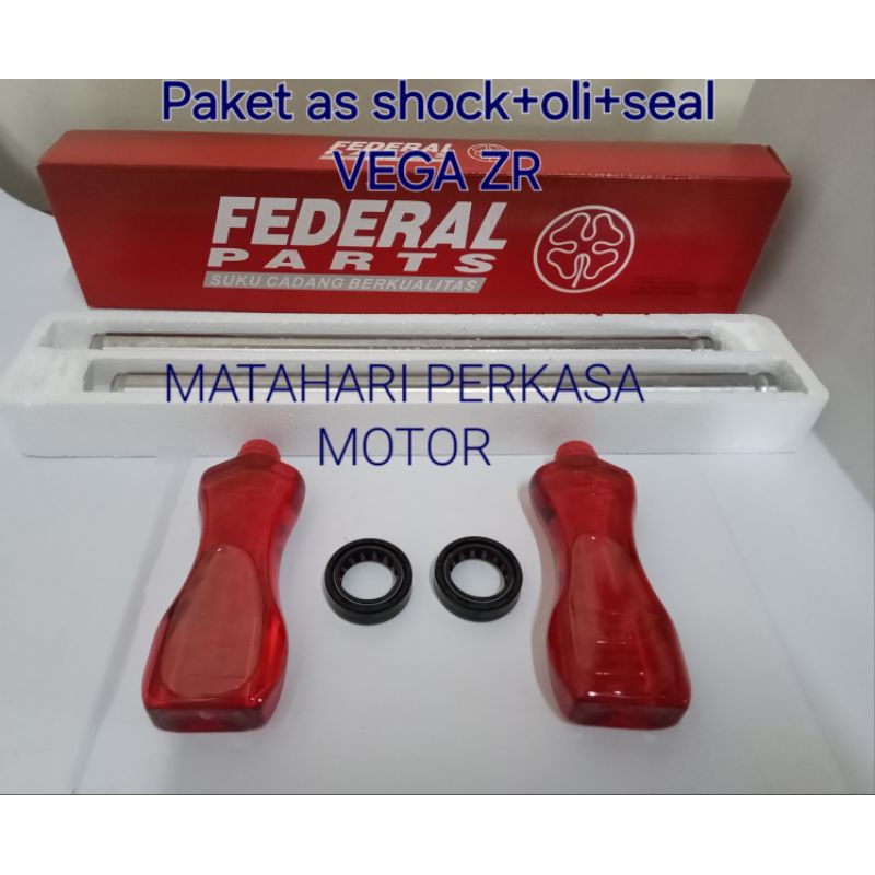 As Shock Breaker Depan FEDERAL  PAKET + SEAL + OLI  VEGA ZR