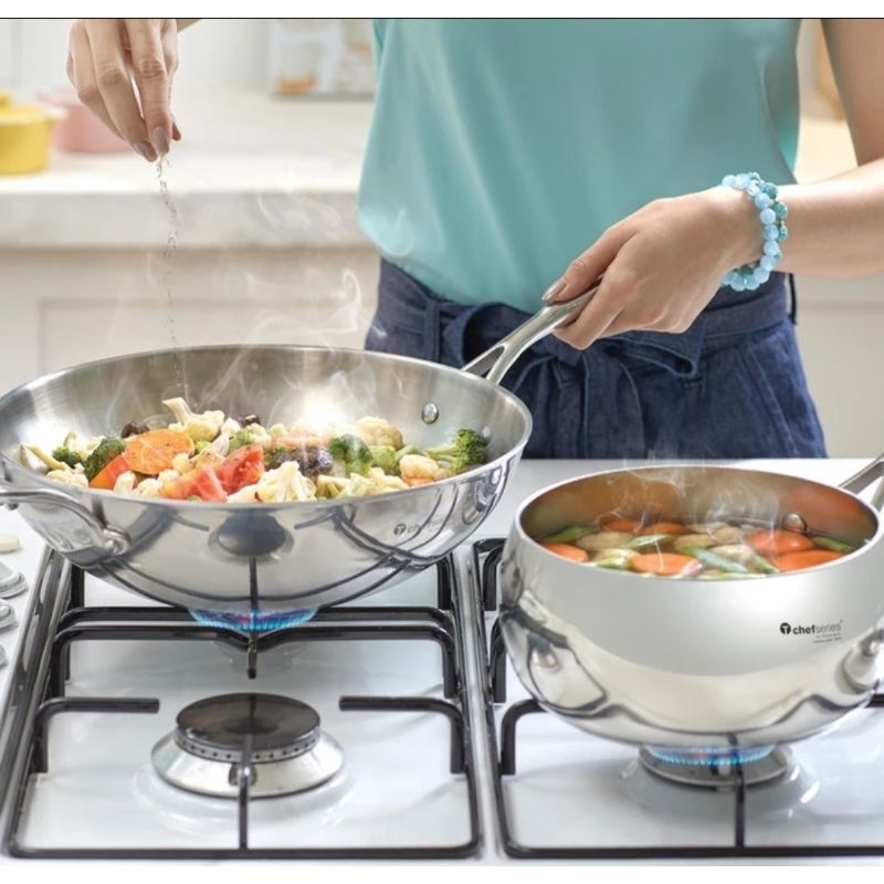 TChef Wok Pan + Tchef Sauce Pan 2.4L