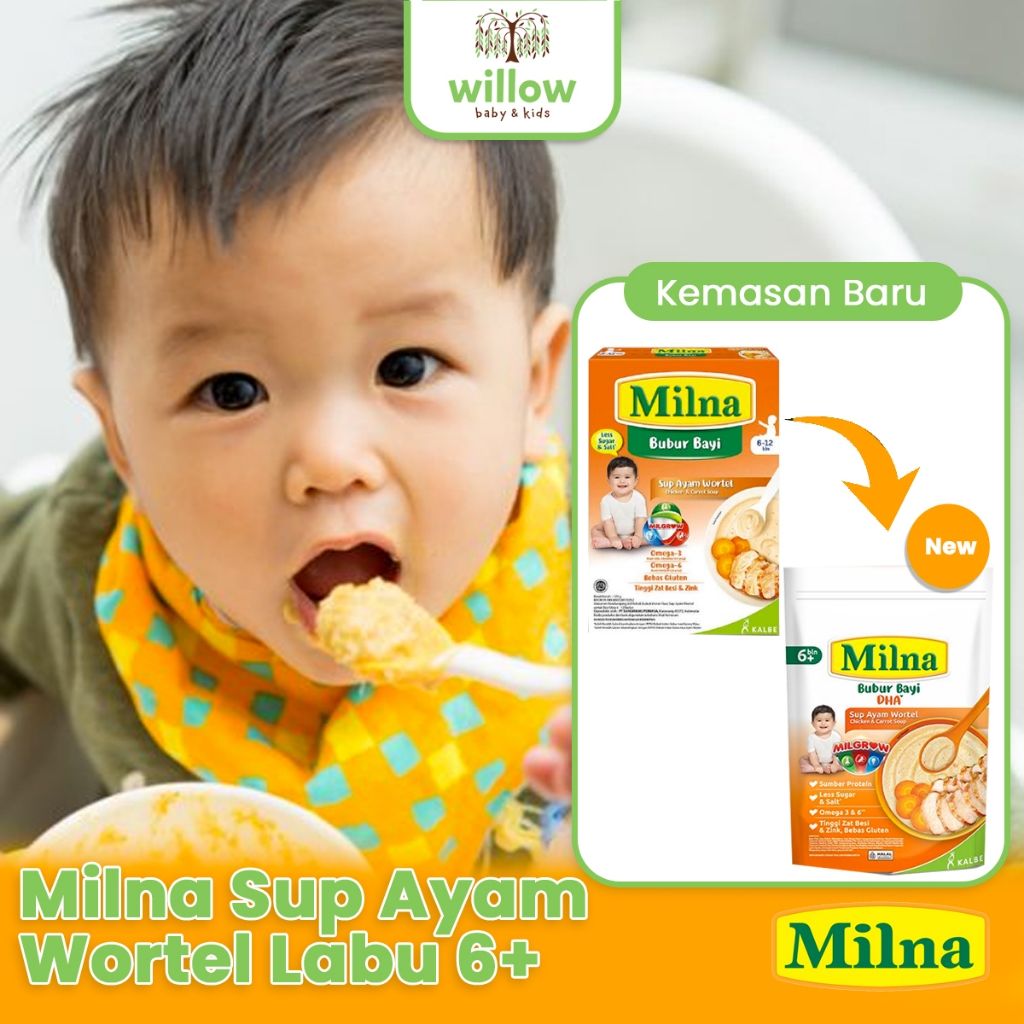 Bubur Instan Bayi - Milna Sup Ayam Wortel Labu 6+