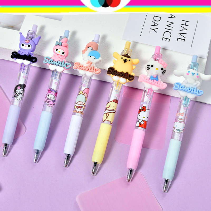 

PULPEN GEL CETEK SANRIO | PULPEN TINTA HITAM SANRIO | KUROMI | HELLOKITTY | MELODY | POMPOPURIN | CINAMORROL | ALAT TULIS SEKOLAH | ALAT TULIS KANTOR | ATK | STATIONERY LUCU | PERLENGKAPAN SEKOLAH ANAK