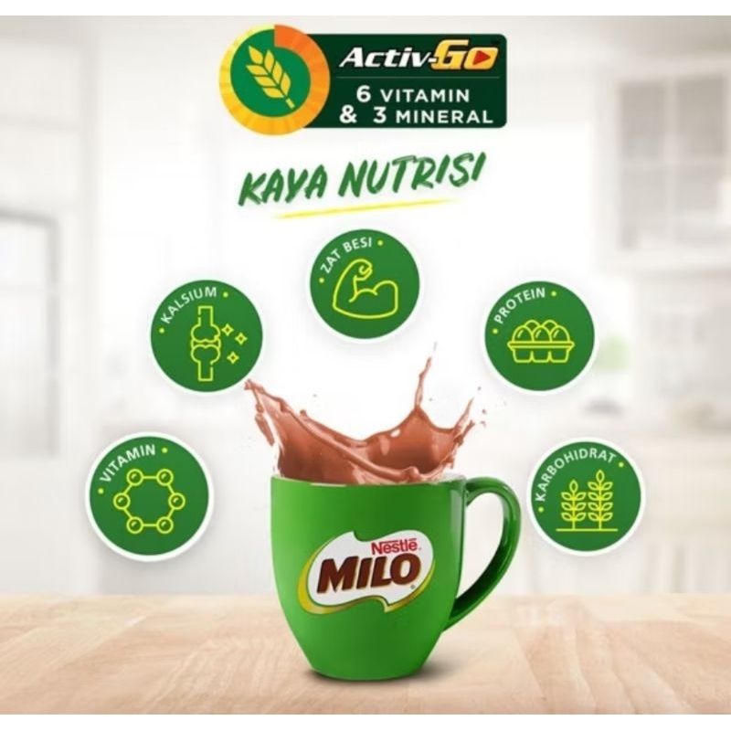 

MILO ACTIV - SUSU COKLAT RENTENG 22g - 10 pcs