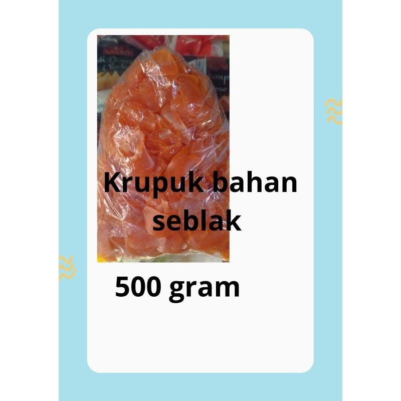

Kerupuk Mentah orange 500grm bahan seblak dll.